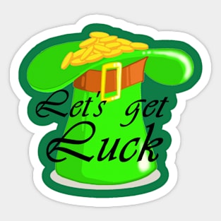 St. Patrick's Day Luck Sticker